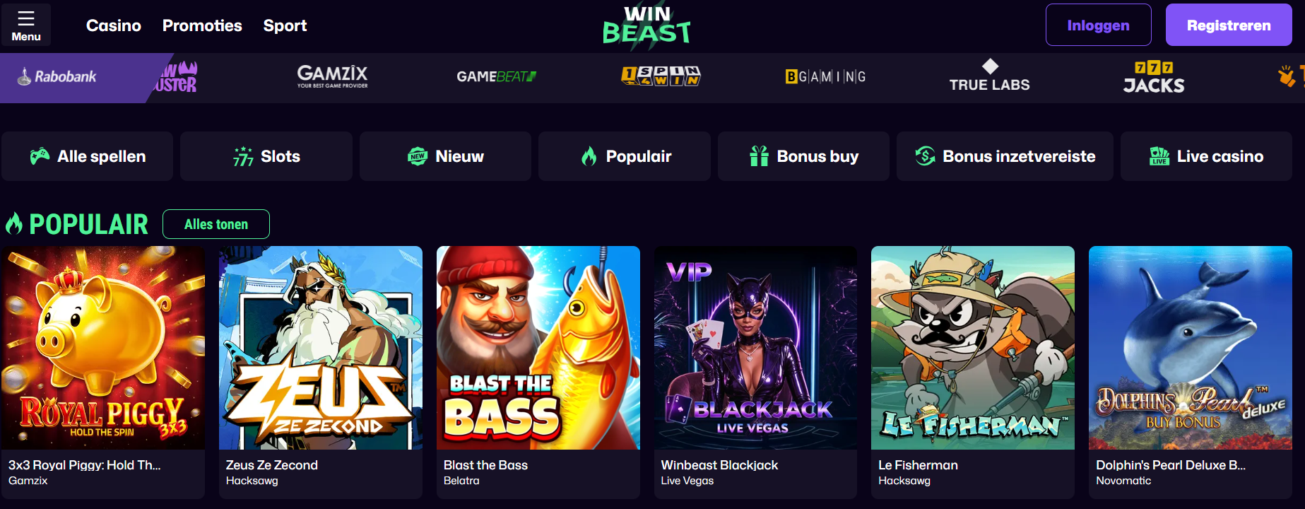 Winbeast casino overzicht